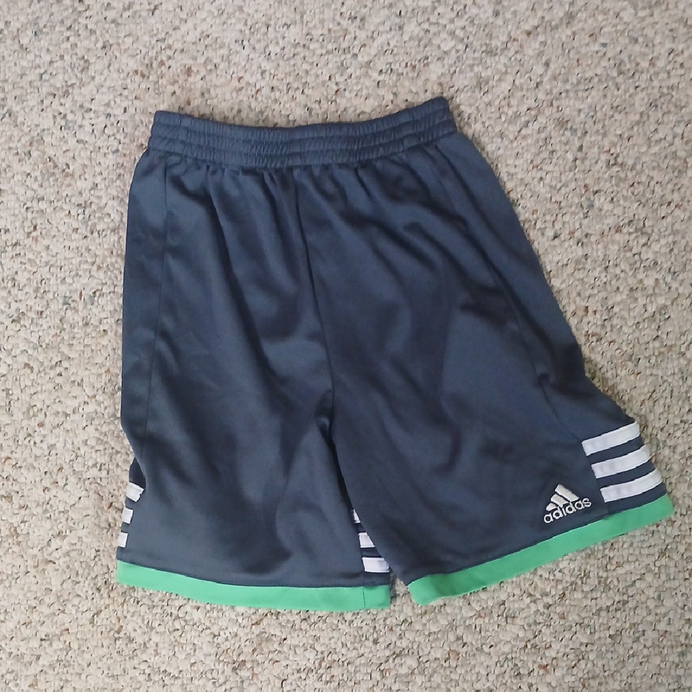 5/$20 Adidas Dark Gray Shorts with Green Trim